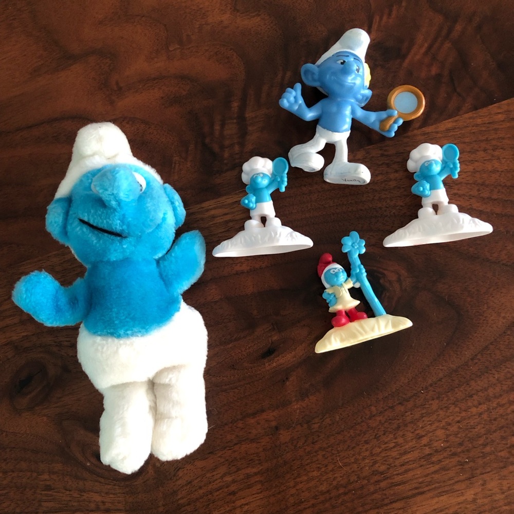 Vintage Smurf Plush and toys